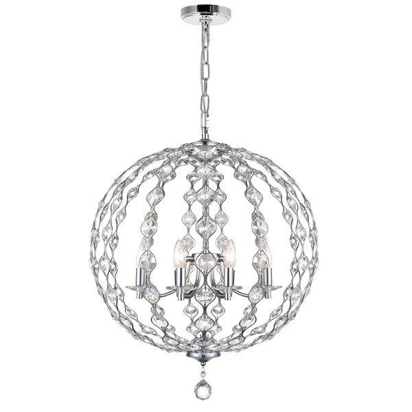 Cwi Lighting Esia 8 Light Chandelier With Chrome Finish 9970P26-8-601 - main